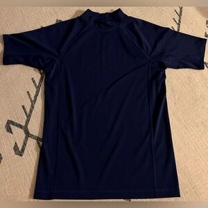 NWOT, Boys Lands End Rash Guard navy blue, Size Large 14-16